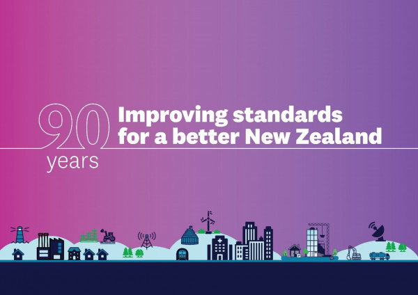 90 years - improving standards for a better New Zealand with cityscape