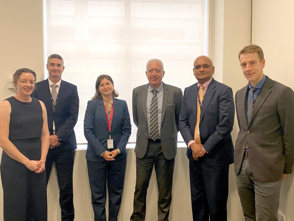 Delegation from New Caledonia and French Embassy with MBIE staff