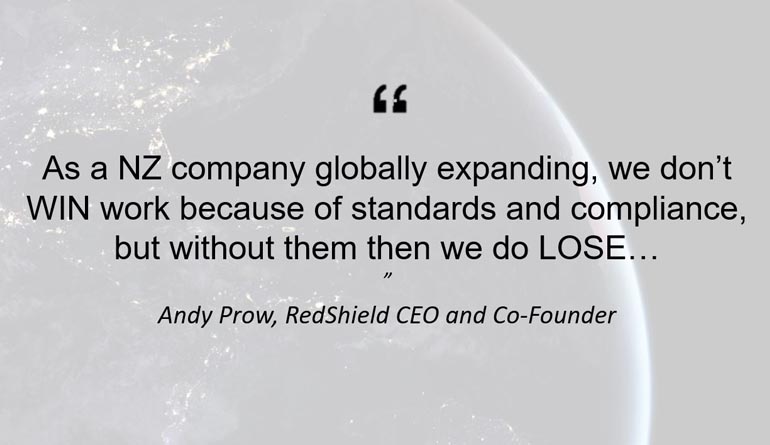 Andy Prow Redshield CEO and Co-founder quote