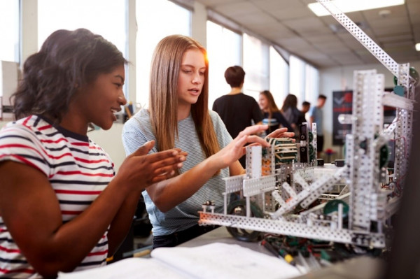 Young engineers and scientists of the future engaged in STEM-related activities.