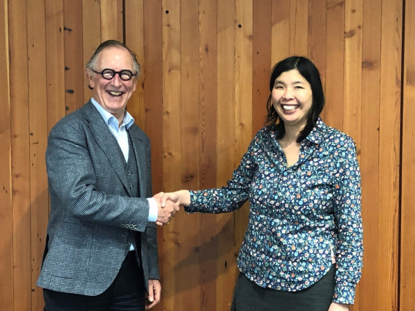 Kenneth Irons with Standards New Zealand National Manager Carmen Mak