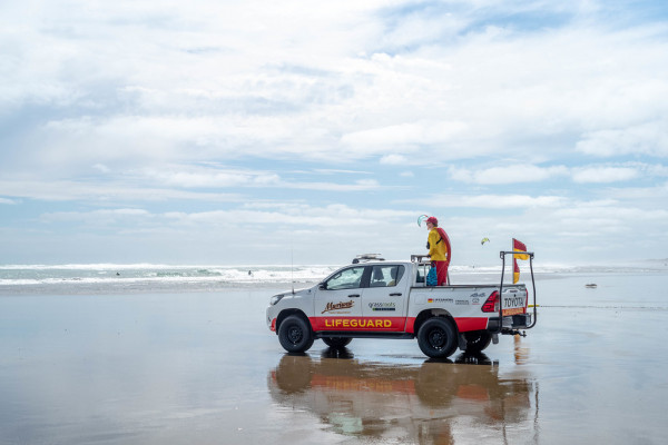 Lifesaver at Muriwai beach